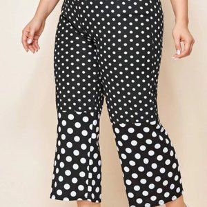 4XL Plus Polka Dot Wide Leg Pants *Never Worn*